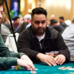 Sean Munjal focused playing poker 