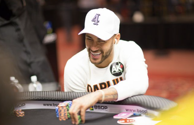 Neymar participates in WSOP Tournament