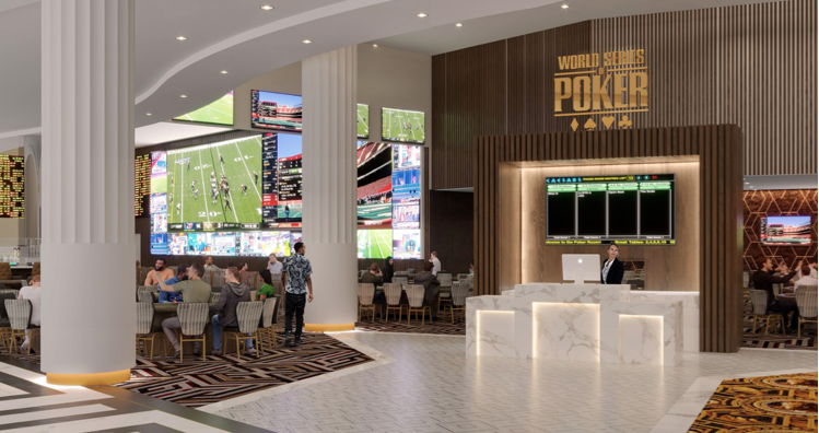 Rendering of WSOP's Poker Room in Louisiana