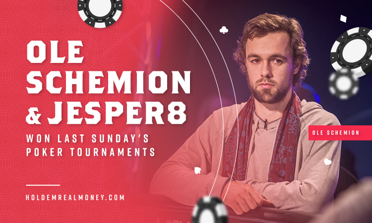 Ole Schemion and Jesper8 Won Last Sunday's Poker Tournaments